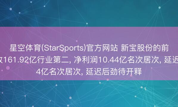 星空体育(StarSports)官方网站 新宝股份的前世今生: 营收161.92亿行业第二, 净利润10.44亿名次居次, 延迟后劲待开释